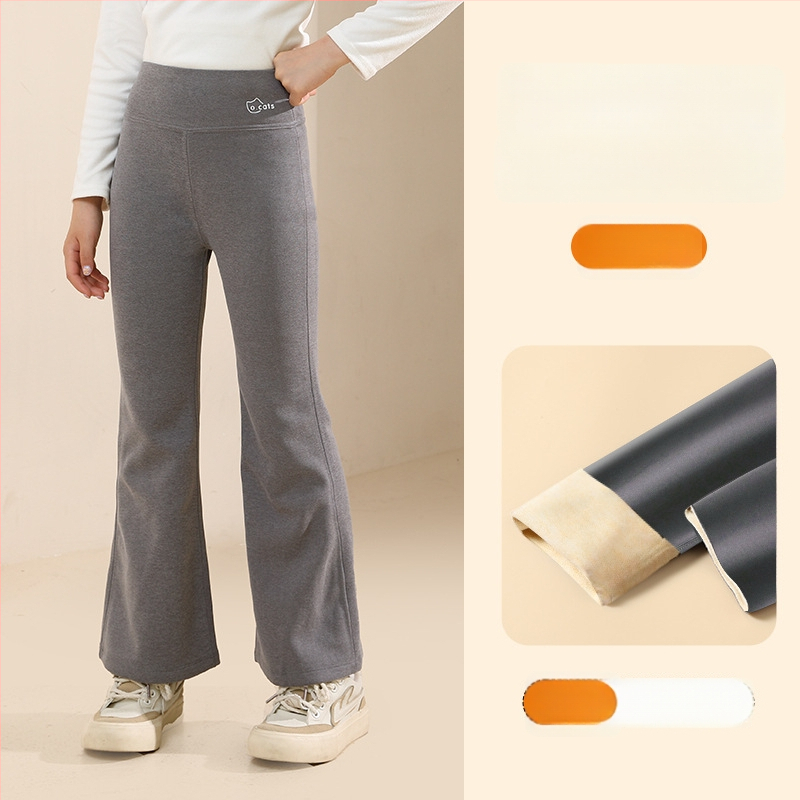 Tüdrukutele fliisvoodriga paksemad legginid, kõrge vöökoht, täispikkus, nailon 93,6%