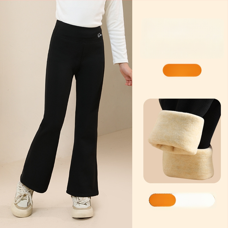 Tüdrukutele fliisvoodriga paksemad legginid, kõrge vöökoht, täispikkus, nailon 93,6%