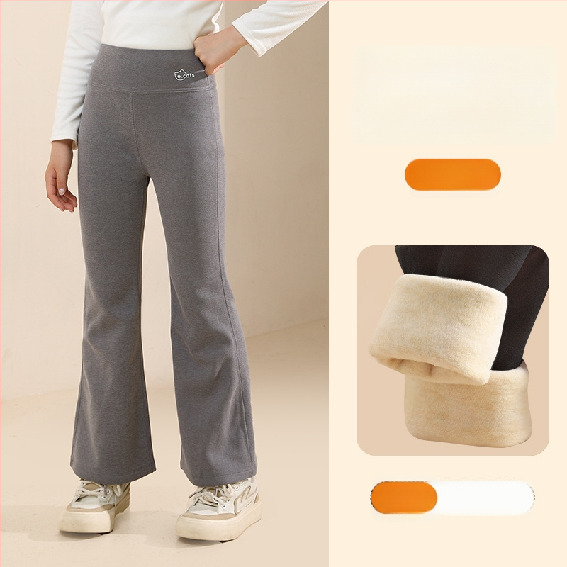 Tüdrukutele fliisvoodriga paksemad legginid, kõrge vöökoht, täispikkus, nailon 93,6%