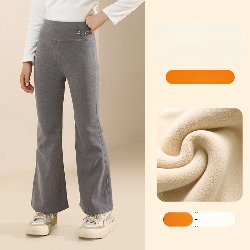 Tüdrukutele fliisvoodriga paksemad legginid, kõrge vöökoht, täispikkus, nailon 93,6%