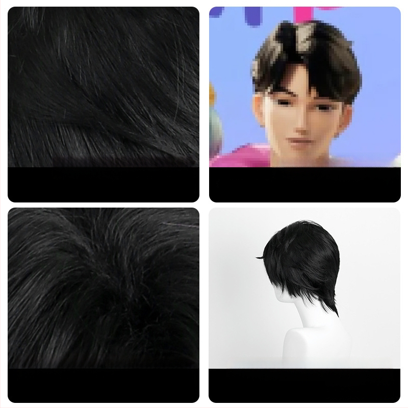 Qin Yu cosplay parukas D745, kõrge temperatuuriga siidist materjal, mehaaniline töötlemine, cosplay stiil