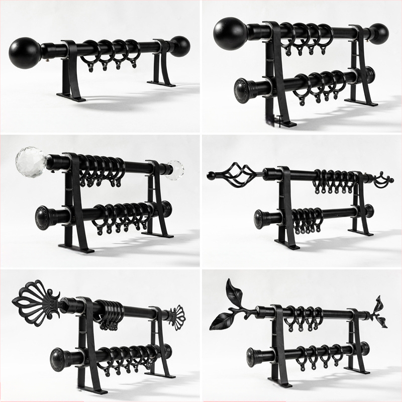 Alumiiniumist sulamist kardinapuuder – kaasaegse stiiliga Art Pole mudel, ühilduv ühe- ja kahe vardaga, vaikne rada, kohandatav