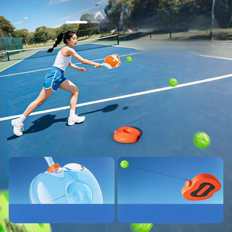 Lastele pickleballi mallettreeningkomplekt — Feltun, klaaskiud, kaal 200 g, käepideme paksus G5, algajatele