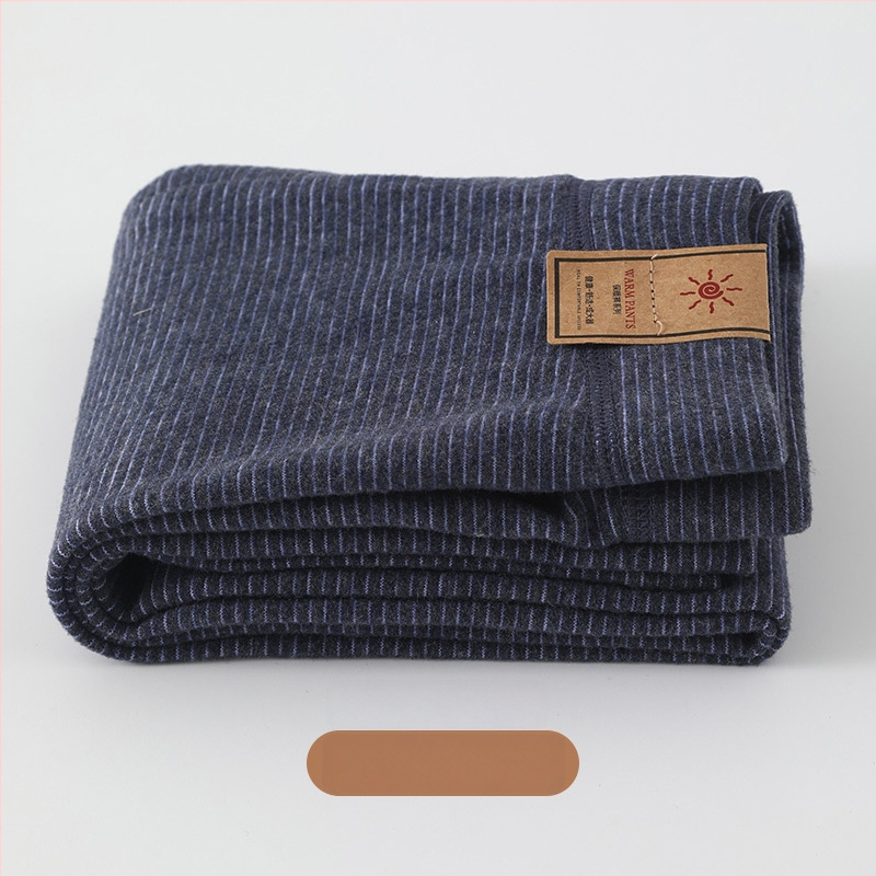 Vaikų šiluminės velūro ilgosios kelnės - dryžinės, storos, vidurio juosmens, rudens–žiema, 62,5% poliesterio