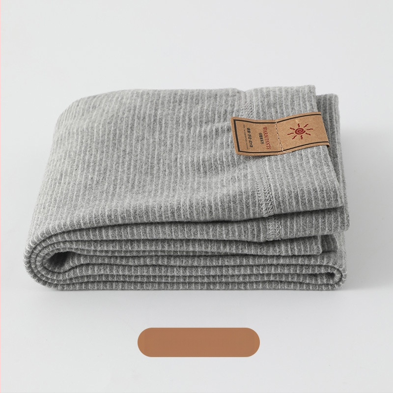 Vaikų šiluminės velūro ilgosios kelnės - dryžinės, storos, vidurio juosmens, rudens–žiema, 62,5% poliesterio