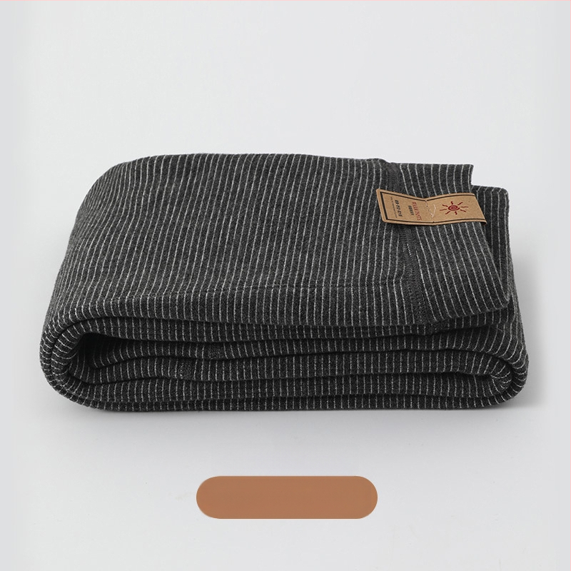 Vaikų šiluminės velūro ilgosios kelnės - dryžinės, storos, vidurio juosmens, rudens–žiema, 62,5% poliesterio