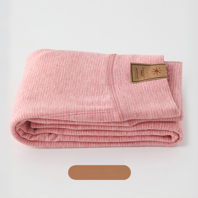 Vaikų šiluminės velūro ilgosios kelnės - dryžinės, storos, vidurio juosmens, rudens–žiema, 62,5% poliesterio