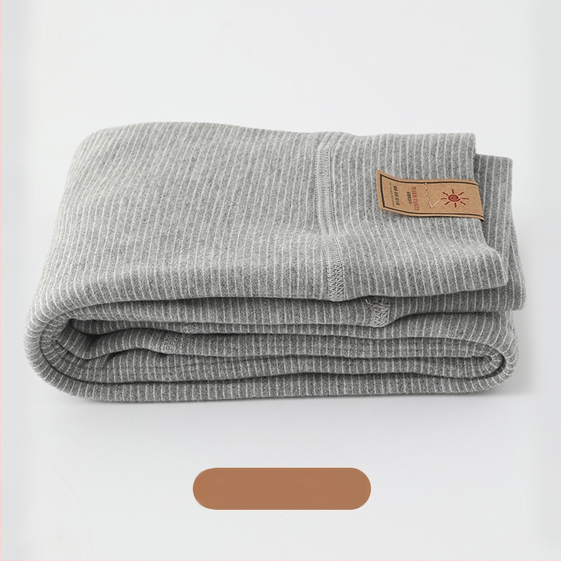 Vaikų šiluminės velūro ilgosios kelnės - dryžinės, storos, vidurio juosmens, rudens–žiema, 62,5% poliesterio