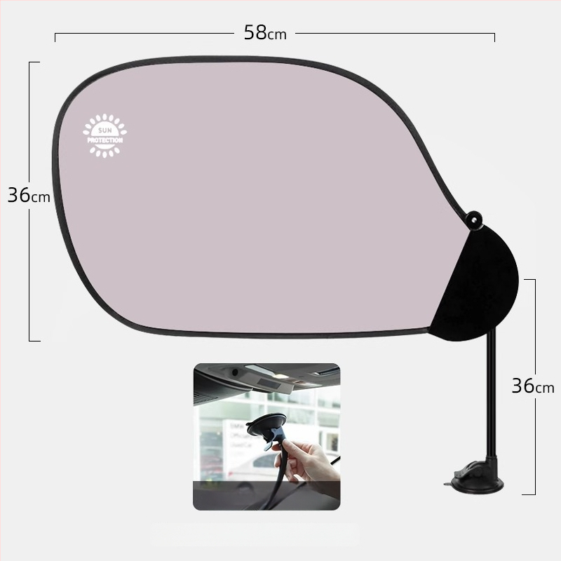 Auto päikesekaitse külgedele – imava kummist kinnitusega, vinüülkattega kangas, terasest köis, universaalne sobivus, originaalne stiil