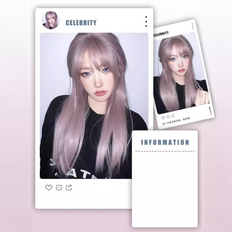 Kenny parūka sievietēm, garas taisnas matas ar Qi bangs, pilns galvas pārklājums, siltumizturīgas šķiedras, nav krāsojama