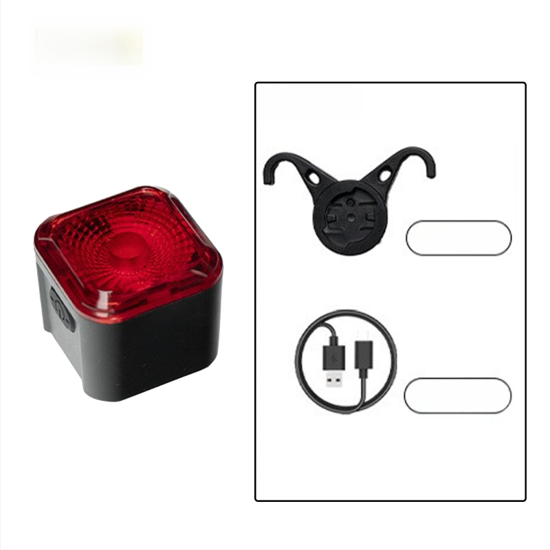 Dviračio galinis žibintas su išmaniu stabdžių jutikliu, Type-C įkrovimas, skirtas kalnų ir kelių dviračiams, nakties važiavimo įspėjimo šviesa