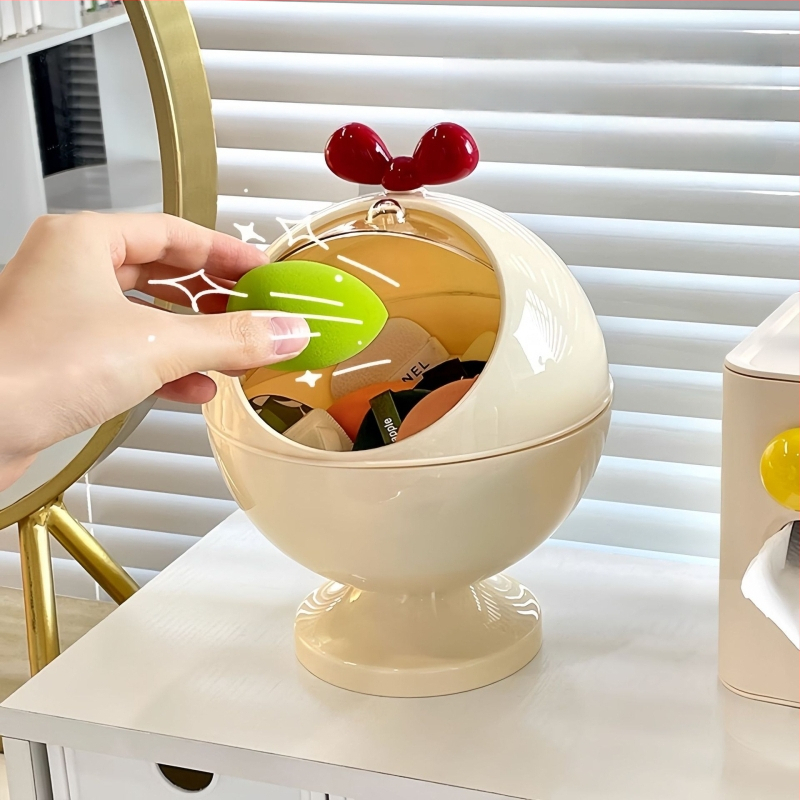 Pudriku soppimise hoiukarp lauale - tolmukindel kaas, plastikust, 6 L maht