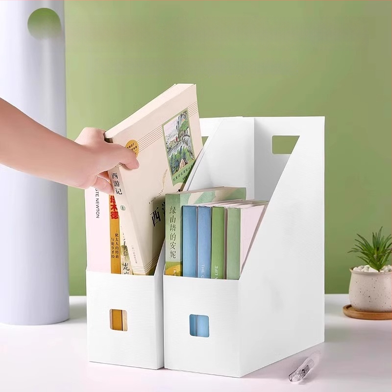 Sulgenduv raamatualus lauale – plastmassist hoiukast, 2 L maht, vertikaalne lauaorganisaator, jaapani stiil