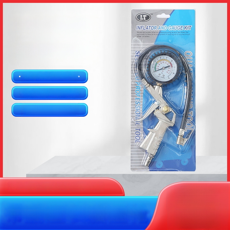 Chenqi skaitmeninis padangos slėgio matuoklis su PSI ekranu, diapazonas 0-220 psi, tikslumas 0,05, metalo korpusas