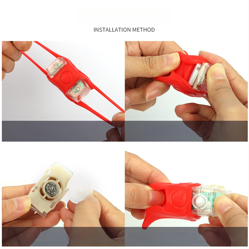 Feng en Frog LED dviračio žibintas naktinei kelionei – priekinis ir galinis žibintas dviračiui, paspirtukui ir balansinei plokštei