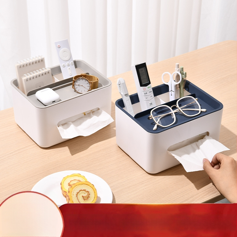 Taskurätikute kasti, kaasaegne minimalistlik plastist lauakasti korraldaja, mitmeotstarbeline hoidik, 24tk pakend (materjal: plastikas, lauakasti formaat, mitmeotstarbeline, 24tk pakend)