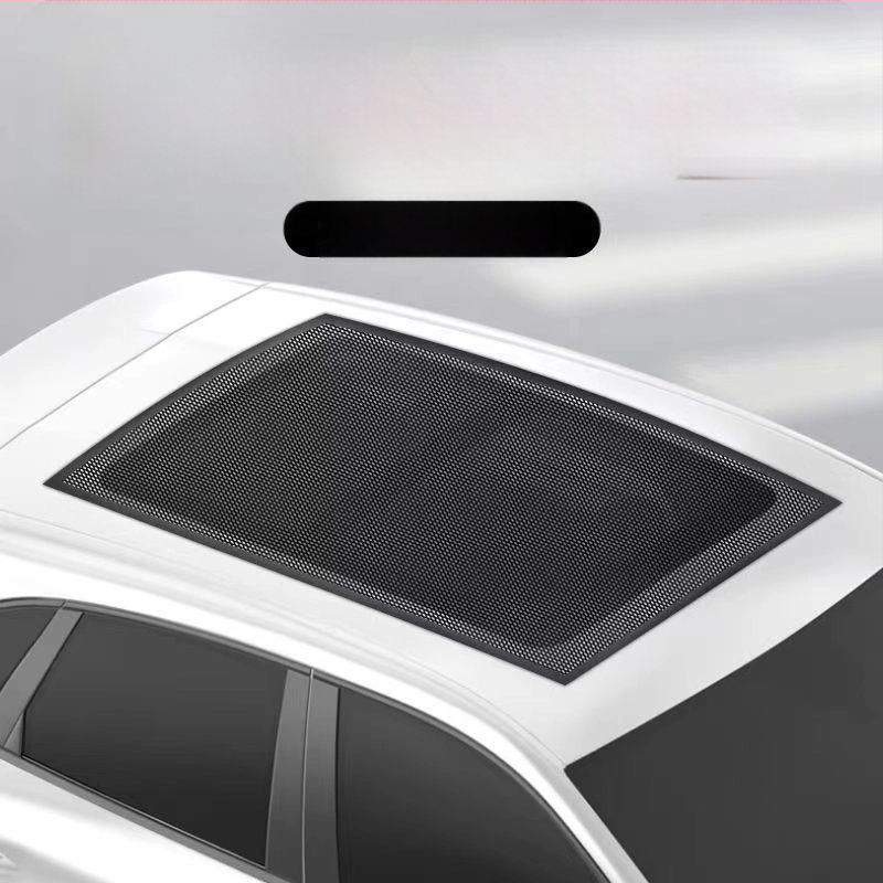 Automobilio lango uodų tinklas su saulės stogo tinkleliu – magnetinis tvirtinimas, pusiau skaidrus tinklas, medžiaga: tinklas + minkštas magnetas, universalus suderinamumas