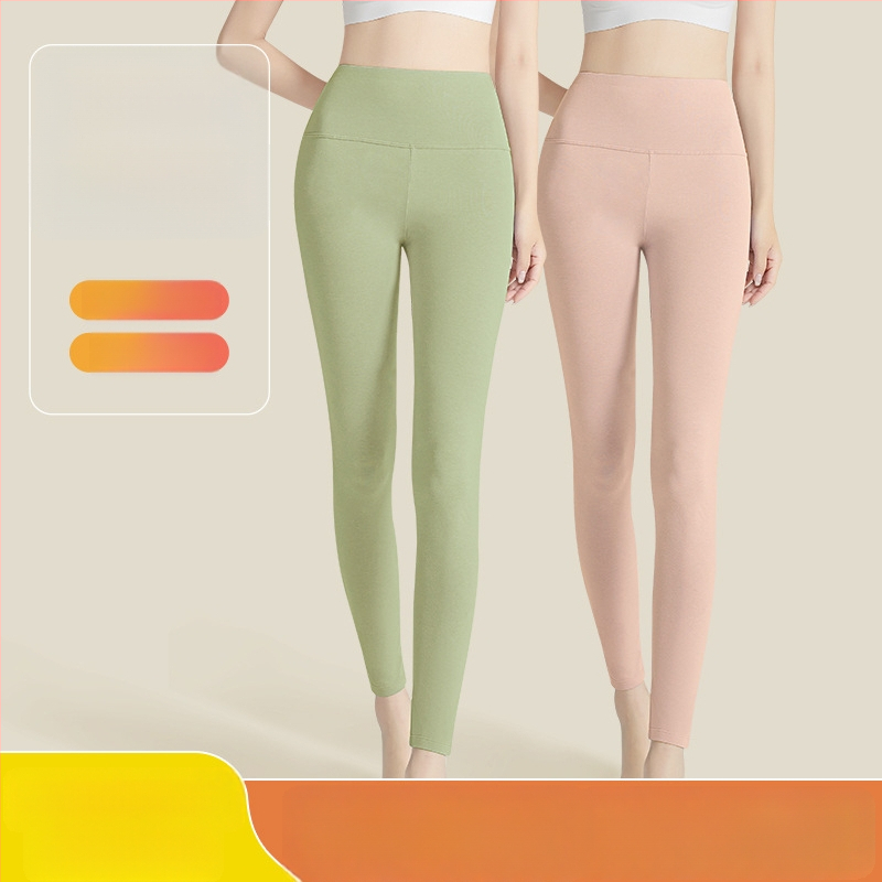 Moterų aukšto liemens medvilninės termo kelnes, 95–100% medvilnė, antibakterinės, šiltos, pilvo palaikymas, vieno sluoksnio