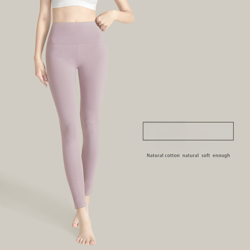 Moterų aukšto liemens medvilninės termo kelnes, 95–100% medvilnė, antibakterinės, šiltos, pilvo palaikymas, vieno sluoksnio
