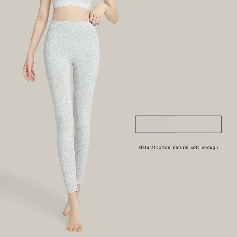 Moterų aukšto liemens medvilninės termo kelnes, 95–100% medvilnė, antibakterinės, šiltos, pilvo palaikymas, vieno sluoksnio