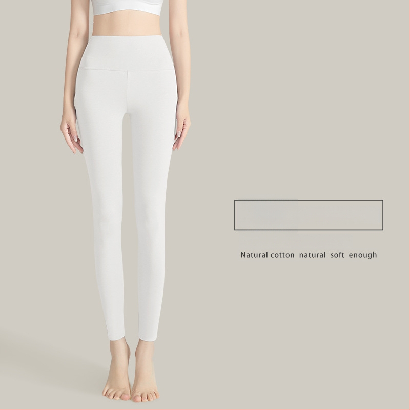 Moterų aukšto liemens medvilninės termo kelnes, 95–100% medvilnė, antibakterinės, šiltos, pilvo palaikymas, vieno sluoksnio