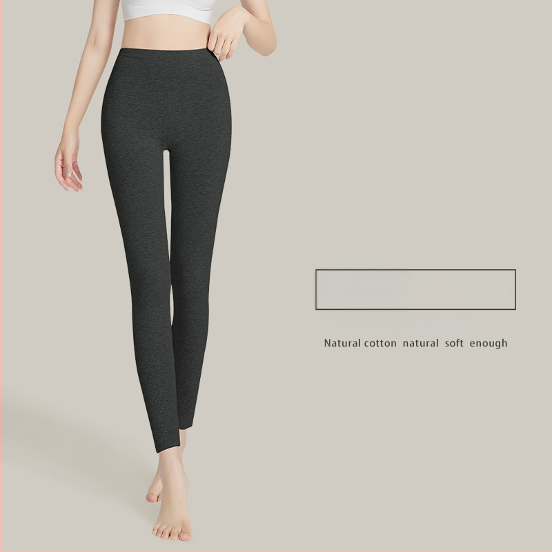 Moterų aukšto liemens medvilninės termo kelnes, 95–100% medvilnė, antibakterinės, šiltos, pilvo palaikymas, vieno sluoksnio