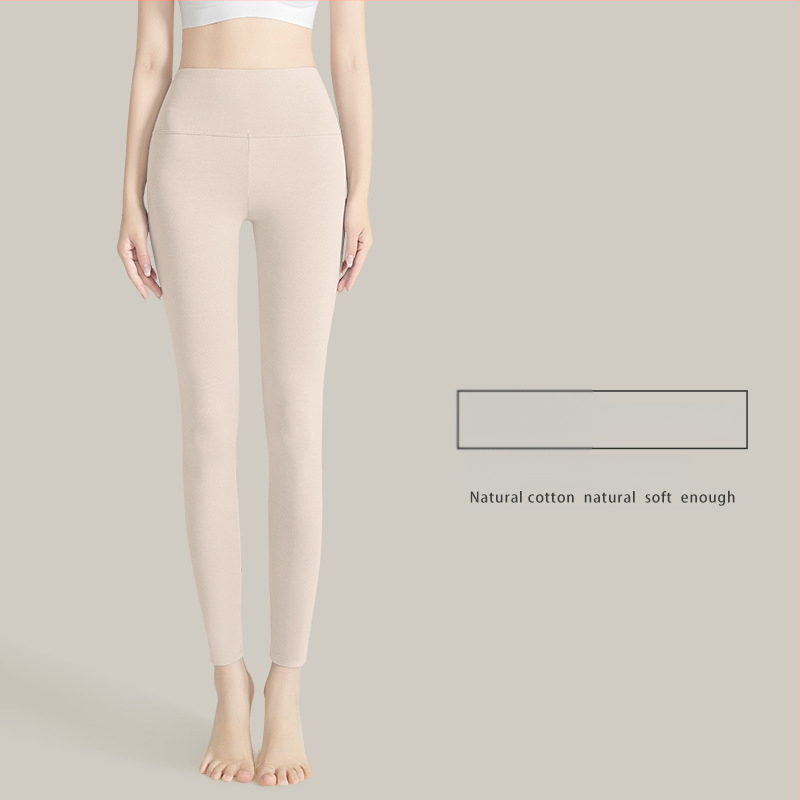 Moterų aukšto liemens medvilninės termo kelnes, 95–100% medvilnė, antibakterinės, šiltos, pilvo palaikymas, vieno sluoksnio