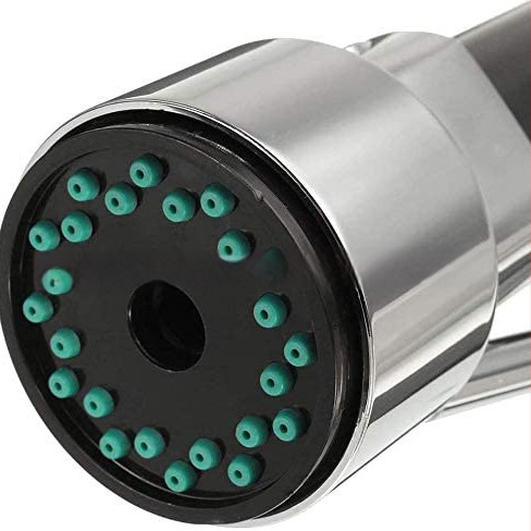 Ištraukiamas virtuvės čiaupas, ABS korpusas, 6 kg nominali jėga, maksimali temperatūra 70°C, varinės vožtuvo šerdies, CUPC sertifikuotas