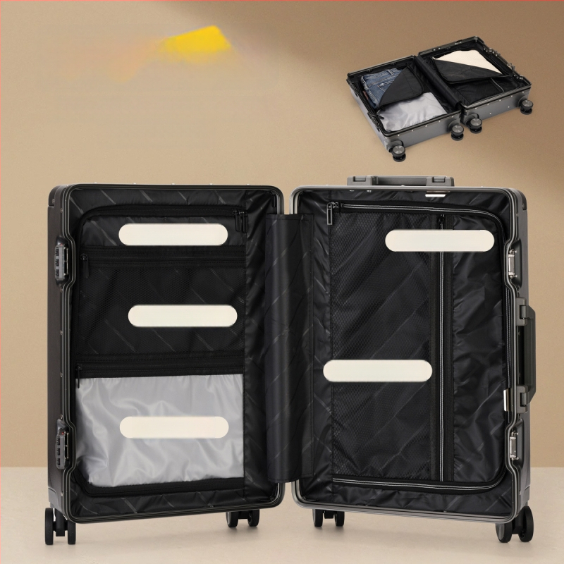 Reisikohver ABS+PC korpusega, universaalsed rattad, unisex disain, tavaline kombinatsioonlukk, polüestervooder, kulumiskindel, kuiv-märg eraldus