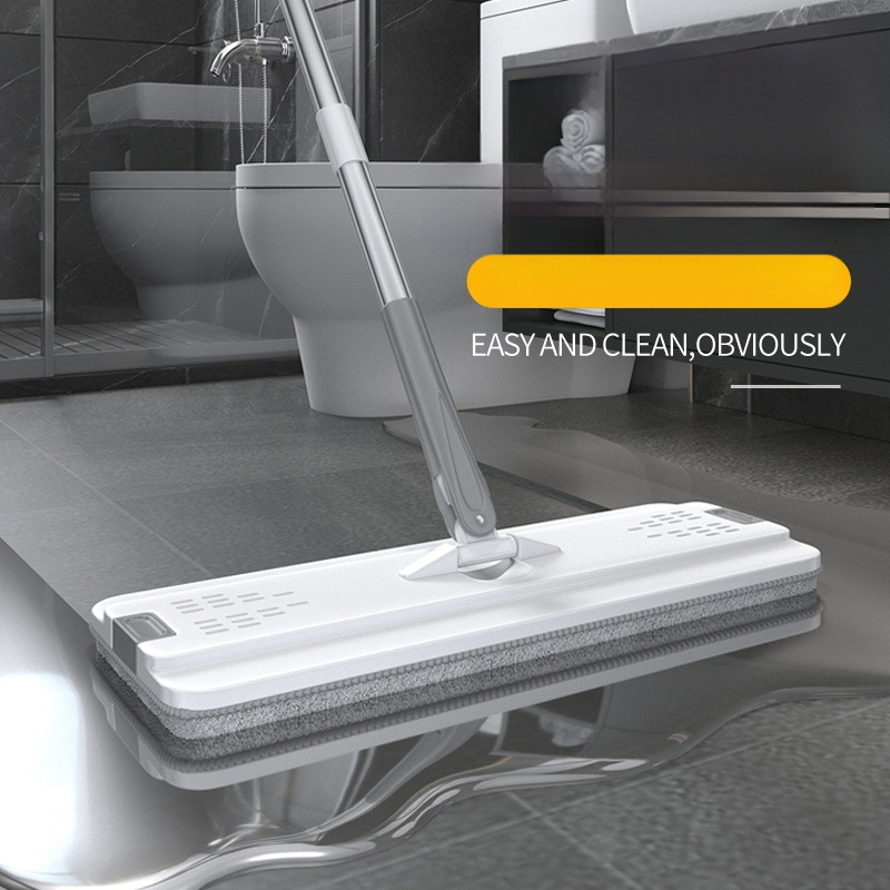 Kibiro su šluota komplektas – plokščiasis mopas, mikropluošto galvutė, nerūdijančio plieno lazdelė, 3 metų tarnavimo laikas