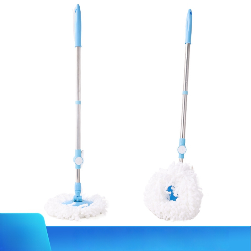 Sukamas mopas su nerūdijančio plieno strypu; mikropluošto galvutė; metalinis išspaudimo dėklas; išspaudimo lygis 70-80%.