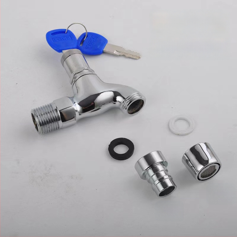 Seinakraan pesumas masinaga lukustatav, kiirem avamine külma veega, 13 mm sissetulek/väljund, keramikakartrij, tsingi sulam korpus, elektroplaaditud viimistlus