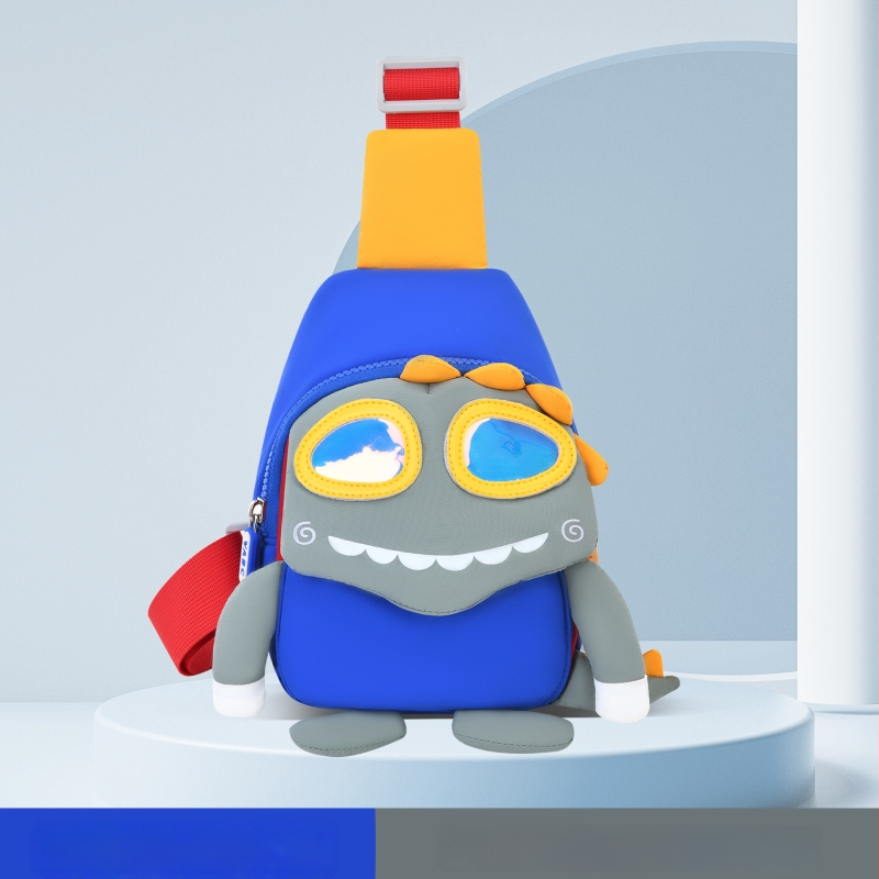 VABC Bērnu mugursoma zēniem un meitenēm, viegla, elpojoša neilona, ar dinosaura rakstu, izliekti plecu siksnas (iekšējais audums: poliesteris; izmantošana: ārpus skolas apmācības; stils: bērnišķīgs un mīļš)