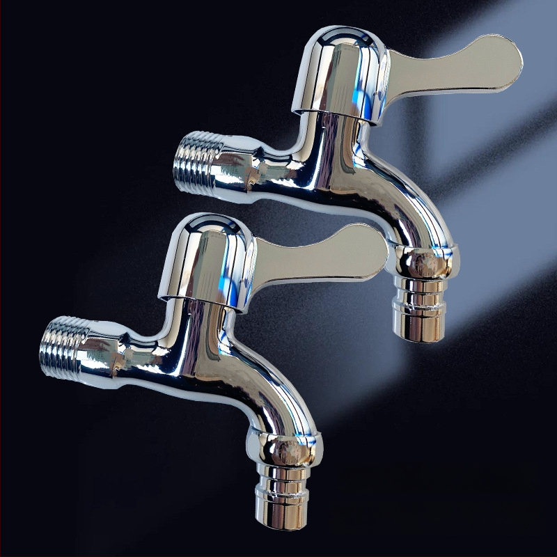 Prívodný kohútik na práčku, telo z zliatiny, zabudovaná montáž, otváranie kľúčom, keramický kartušový ventil, priemer vstupu/výstupu 15 mm