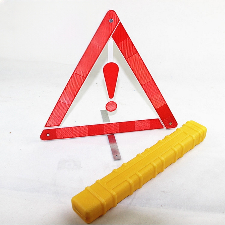 Automobilio trikojis įspėjimo ženklas, atšvaitinis, sulankstomas, iš plastiko