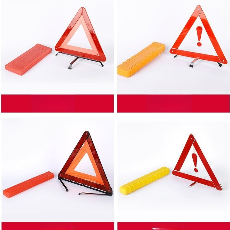 Automobilio trikojis įspėjimo ženklas, atšvaitinis, sulankstomas, iš plastiko