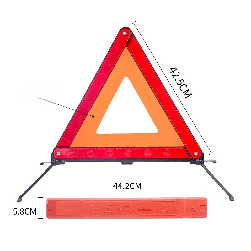 Automobilio trikojis įspėjimo ženklas, atšvaitinis, sulankstomas, iš plastiko