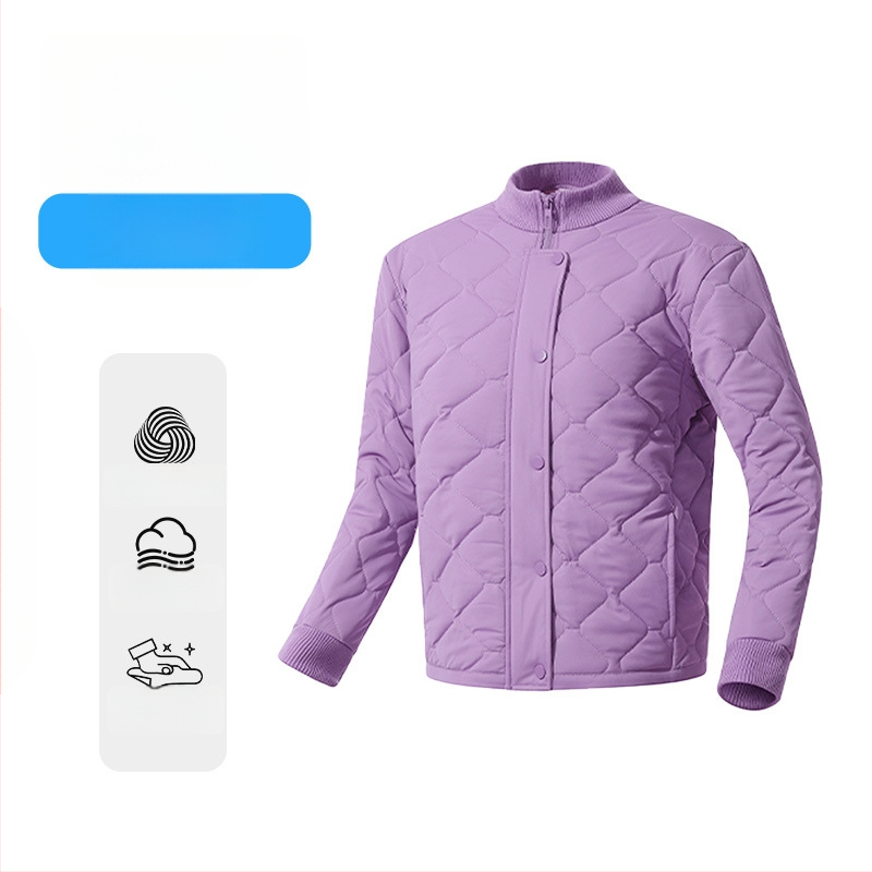 Kardigan-jaka ar vilnas pildījumu, 100% vilna; poliestera elastāna audums; svītrainas vai plaid raksts; stāvošā apkakle; garas piedurknes