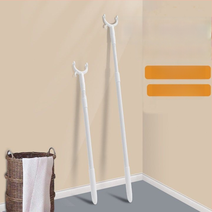 YUKANG WIN plastová tyč na pranie, predĺžená a odnímateľná, na sušenie na balkóne, moderný a jednoduchý štýl