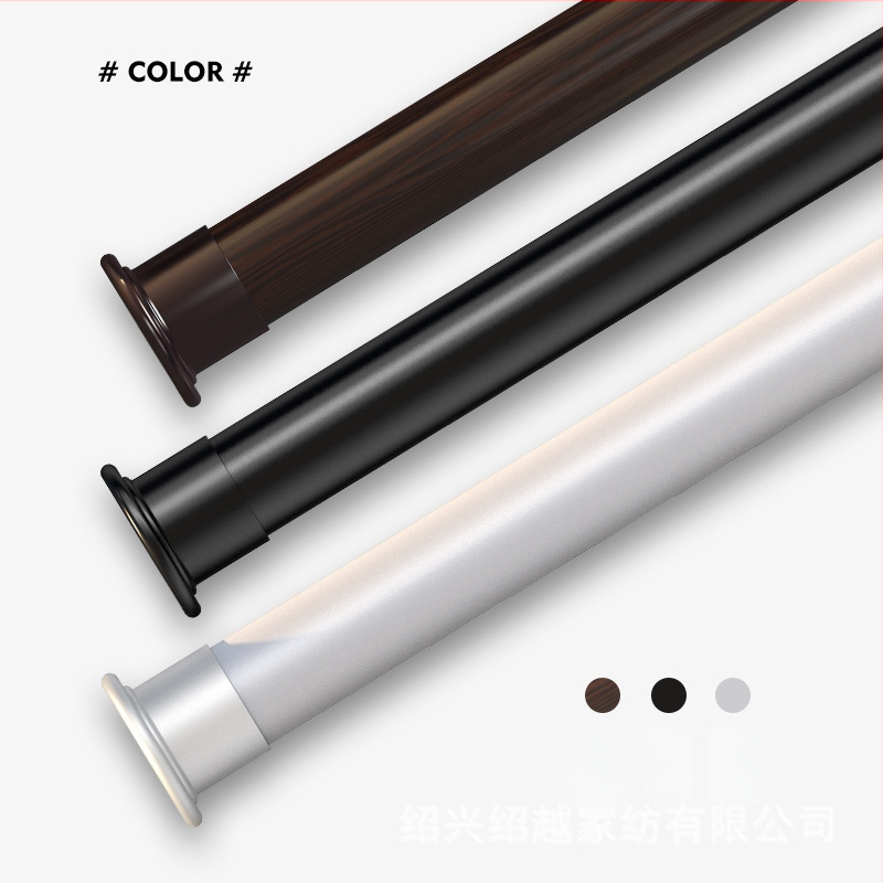 Storosios teleskopinės lazda drabužiams – montavimas be gręžimo, vonios kambariui ir užuolaidoms, modernus minimalistinis dizainas, aukšto anglies plienas