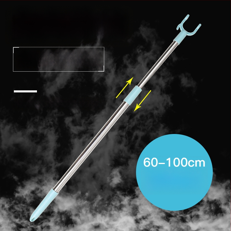 Telescopická tyč na sušenie oblečenia s PP telom a nerezovou rukoväťou, pre balkón, moderný minimalistický štýl, uvedenie 2025 leto, kód A01512