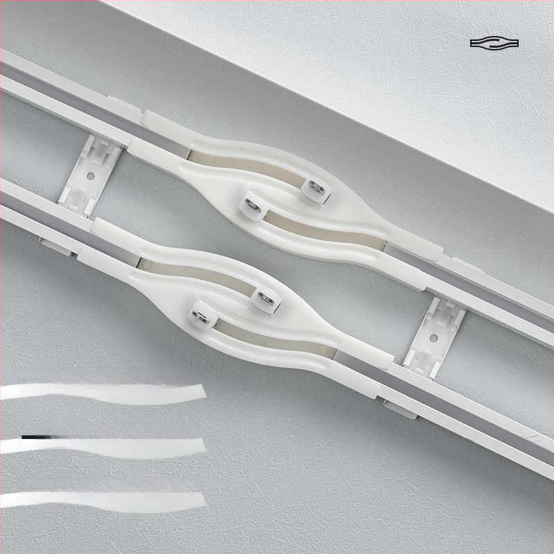 Cyg012 Užuolaidų bėgikas su magnetiniu kryžiniu slydimu, aliuminio lydinys, tylus veikimas