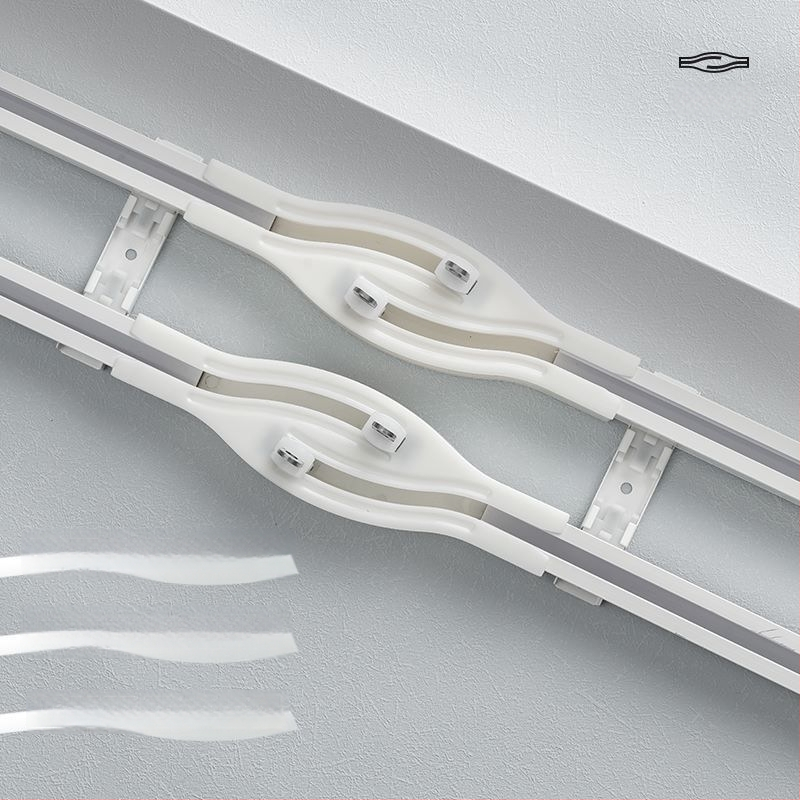 Cyg012 Užuolaidų bėgikas su magnetiniu kryžiniu slydimu, aliuminio lydinys, tylus veikimas