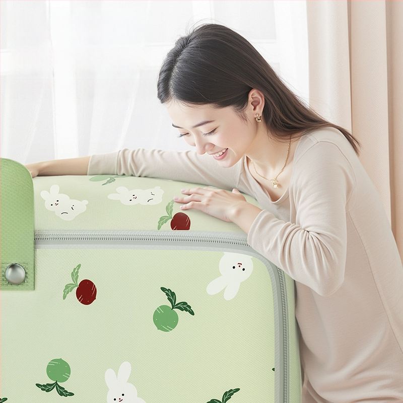 Tekide hoiukott kuubikujulise vormiga, veekindel ja niiskuskindel, 600D Oxford kangas, mitmekülgne tekkide ja riiete jaoks