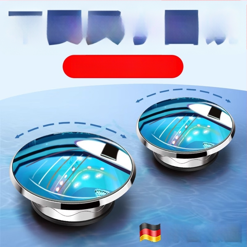 Mairich Automobilio galinio vaizdo veidrodėlis — apskritoji pagalbinė veidrodėlis aklajai zonai, ultra aiškus, 360° panoraminis platus kampas, su siurbimo kilpa