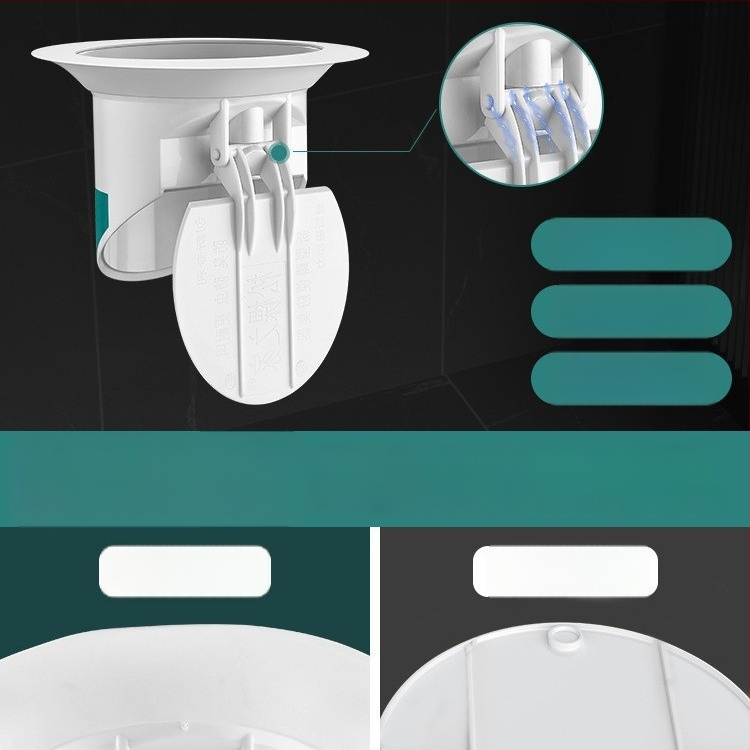 Deodoruojantis kanalizacijos kamštis klozetui – plastikas, priekinė vandens siena, be gaudyklių, dezodorantas, OEM logotipas