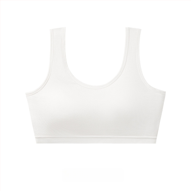 Juhtmevaba treeningrinnahoidja teismelistele, täiskupp, ultraõhukesed vormitud kupid, viskoosest materjal, fikseeritud õlapaelad, hingav ja mugav