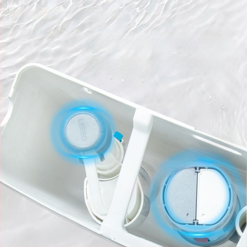 Lesso klozeto plovimo bakelis – universalus sieninis montavimas, 4–7 L, rankinis valdymas, PP medžiaga