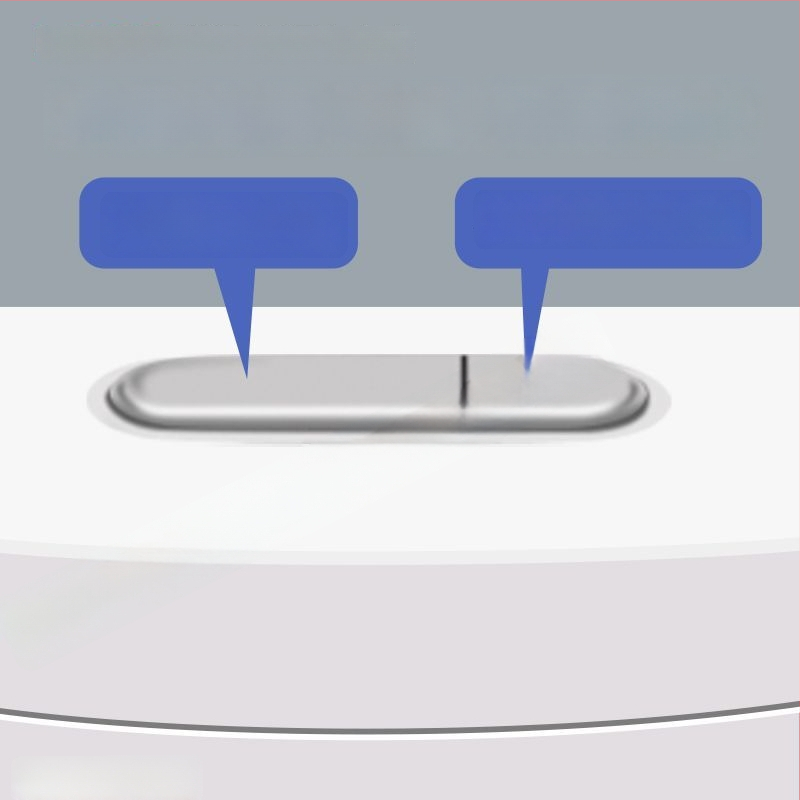 Lesso klozeto plovimo bakelis – universalus sieninis montavimas, 4–7 L, rankinis valdymas, PP medžiaga