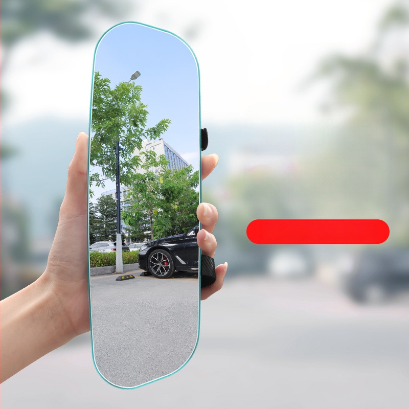 Iekšējais atpakaļskata spogulis auto ar izliektu virsmu, HD stikls ar pretatspīdumu, ultra šaurs rāmis, regulējami leņķi